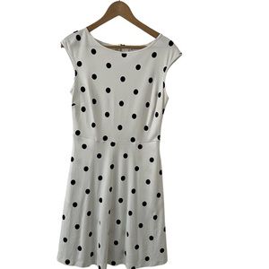 New York & Co Black and White Dot Dress size S